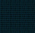 Binary code seamless pattern background vector. Random 0 and 1 pixel, blue color. Royalty Free Stock Photo