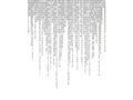 Binary code sequence isolated on white background Royalty Free Stock Photo