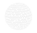 Binary code sphere. Cyberspace sphere with binary code. Coding or hacker concept illustration. Royalty Free Stock Photo