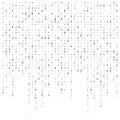 Binary code stream background data vector design