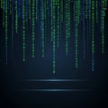 Binary Code Stream Background Royalty Free Stock Photo