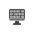 Binary code vector icon Royalty Free Stock Photo