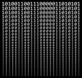 Binary code vector symbol icon design. Royalty Free Stock Photo