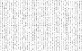 Binary code white. Matrix background with falling numbers. Abstract falling digits. Data stream on white backdrop. Zero Royalty Free Stock Photo