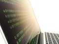 Binary code background Software source code. Royalty Free Stock Photo