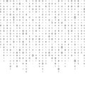 Binary code zero one matrix white background beautiful banner wallpaper design illustration Royalty Free Stock Photo