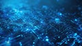 Binary codes with glowing blue digits. Technology and data concept. AIG53F. Royalty Free Stock Photo