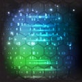 Binary Computer Code Background. Gradient 01 Numbers Pattern. Data and Technology Texture. Royalty Free Stock Photo