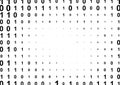 Binary computer code halftone pattern Royalty Free Stock Photo