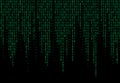 Binary computer code. Matrix background with digits 1.0.