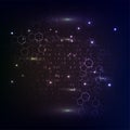 Binary computer code repeating vector background illustration. Continuous pattern left, right, up and down Royalty Free Stock Photo