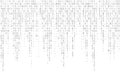 Binary computer code seamless pattern. Matrix background with digits 1.0. Royalty Free Stock Photo