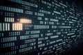 Binary computer matrix code data stream abstract background Royalty Free Stock Photo