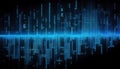 Binary computer matrix code data stream abstract background Royalty Free Stock Photo