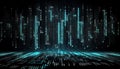 Binary computer matrix code data stream abstract background Royalty Free Stock Photo