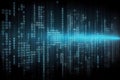 Binary computer matrix code data stream abstract background showing a coding transmission over the global internet network Royalty Free Stock Photo