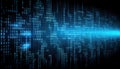 Binary computer matrix code data stream abstract background Royalty Free Stock Photo