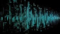Binary computer matrix code data stream abstract background Royalty Free Stock Photo