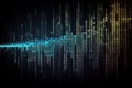 Binary computer matrix code data stream abstract background Royalty Free Stock Photo