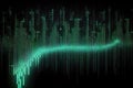 Binary computer matrix code data stream abstract background Royalty Free Stock Photo