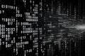 Binary computer matrix code data stream background Royalty Free Stock Photo