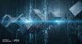 digital data flow abstract technology concept Royalty Free Stock Photo