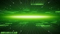Binary cyberspace abstract green background