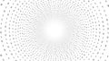 01 or binary data on the computer screen in circle shape on white Royalty Free Stock Photo