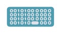 Binary data: Digital language for computing and programming. vector design Generative AI Royalty Free Stock Photo