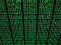 Binary data stream concept, numbers, information - abs Royalty Free Stock Photo