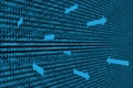 Binary Data Transfer Background Royalty Free Stock Photo