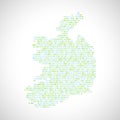 Binary digital map of Ireland