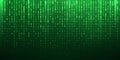 Binary matrix code green abstract background Royalty Free Stock Photo