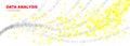 Binary Number Background. Yellow Tech Abstract. Royalty Free Stock Photo