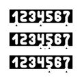 binary search algorithm glyph icon vector illustration