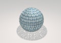 Binary Sphere Royalty Free Stock Photo