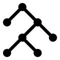 Binary Structure - Raster Icon Illustration