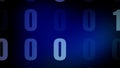 Binary system digital technology and cyber crime in technology background with binary numbers and binary code for online Royalty Free Stock Photo