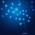 Binary tree Royalty Free Stock Photo
