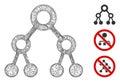 Binary Tree Polygonal Web Vector Mesh Illustration Royalty Free Stock Photo