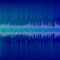 Binary wave sound vector illustration background Royalty Free Stock Photo