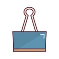 binder clip. Vector illustration decorative design Royalty Free Stock Photo