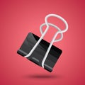 Binder clip. Vector illustration decorative design Royalty Free Stock Photo