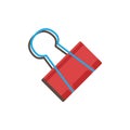 Binder clip. Vector illustration decorative design Royalty Free Stock Photo