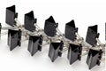 Binder clips Royalty Free Stock Photo