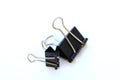 Binder clips isolated Royalty Free Stock Photo