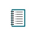 Binder Notebook Flat Icon - Back to school icon Royalty Free Stock Photo