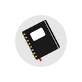 Binder or Notebook flat icon Vector