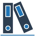 Binders, file folders Isolated Vector Icon can be easily modified or edit Royalty Free Stock Photo