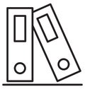 Binders, file folders Isolated Vector Icon can be easily modified or edit Royalty Free Stock Photo